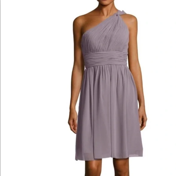 Donna Morgan Rhea One Shoulder Dress Orange size 8 - Picture 5 of 11